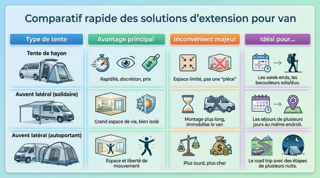 Tente pour van | Comparatif et meilleurs modèles 2026 Tente pour van | Comparatif et meilleurs modèles 2026